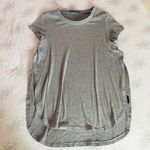 Grey slit Tshirt